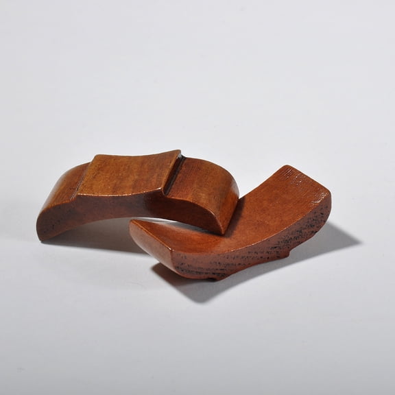 SEWCHICS 6Pcs Premium Wood Chopstick Support Brown Rack for Home Kitchen Use