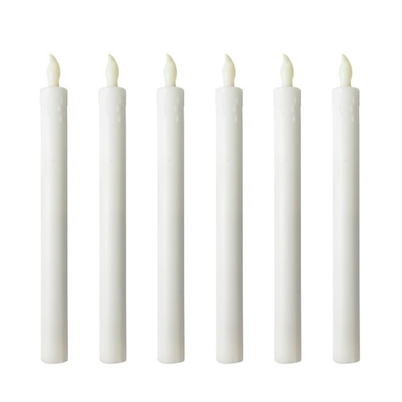 SEWCHICS 6Pcs Flameless Flickering Candles LED Tealight Candles Yellow Flash Smokeless for