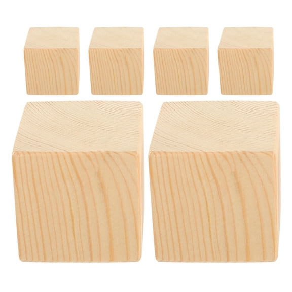 SEWCHICS 6Pcs Natural Wood Bed Risers for Furniture Legs Adjustable Height and Stable Support