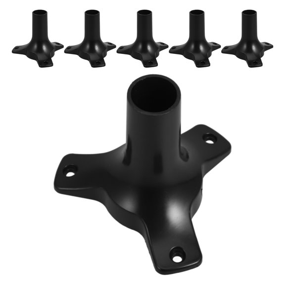 SEWCHICS Durable Lamp Base Black ABS Simple Installation for Gardens and Lawns