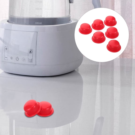 SEWCHICS 6-Piece Red Silicone Seal Gasket Set for Soda Machines with Protective Covers Included