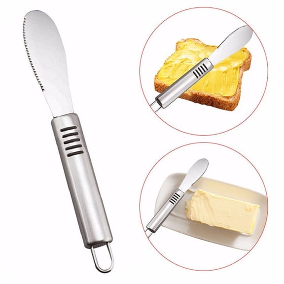 SEWCHICS 6-Piece Stainless Steel Spreaders with Non- Handles for Appetizer Serving and Kitchen Utensils