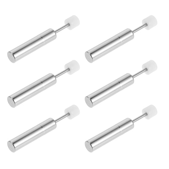 SEWCHICS 6Pcs Trash Can Damper Replacement Silver Stainless Steel Hydraulic Operation for Household