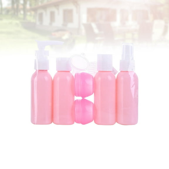SEWCHICS Travel Makeup Bottle Set Pink Practical for Frequent Travelers