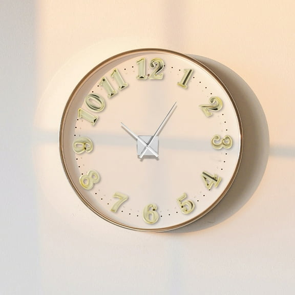 SEWCHICS 6Sets Clock Numerals Supplies Golden Plastic Arabic Numbers for Handmade Clock and Room Decoration