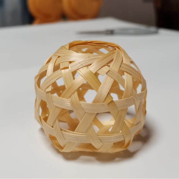 SEWCHICS 6pcs Bamboo Woven Lantern Ornament For Room DIY Enthusiasts Home Decor Light Diffusion