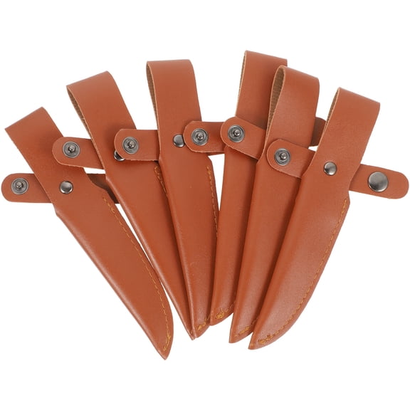 SEWCHICS 6-Pack Protective PU Sleeves for Knives and Cutters, Home Kitchen Safety Covers