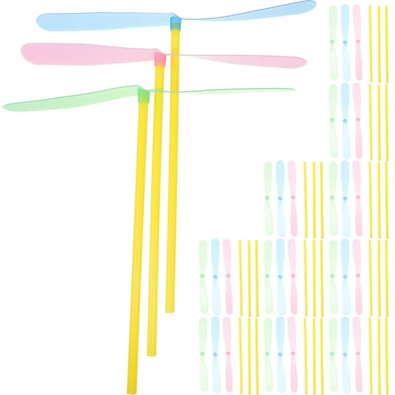 SEWCHICS 80Pcs Helicopter Toys Material Simple Shape for Kids and Adults Fun