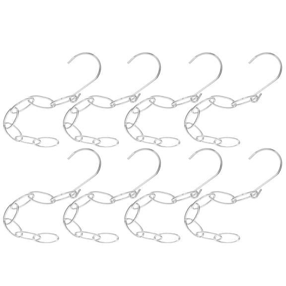 SEWCHICS 8Pcs Adjustable Metal Closet Hangers Multipurpose Clothes Organizer