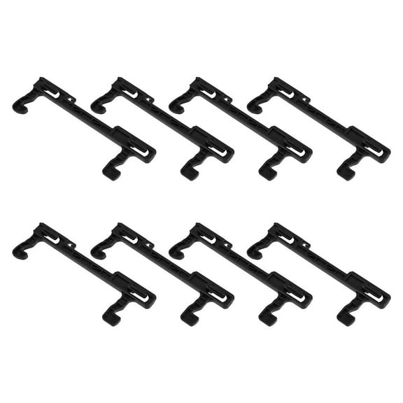 SEWCHICS 8-Piece Black Plastic Microwave Oven Door Latch Replacement Kit for Model G80F20CN2LB8, Easy to Install