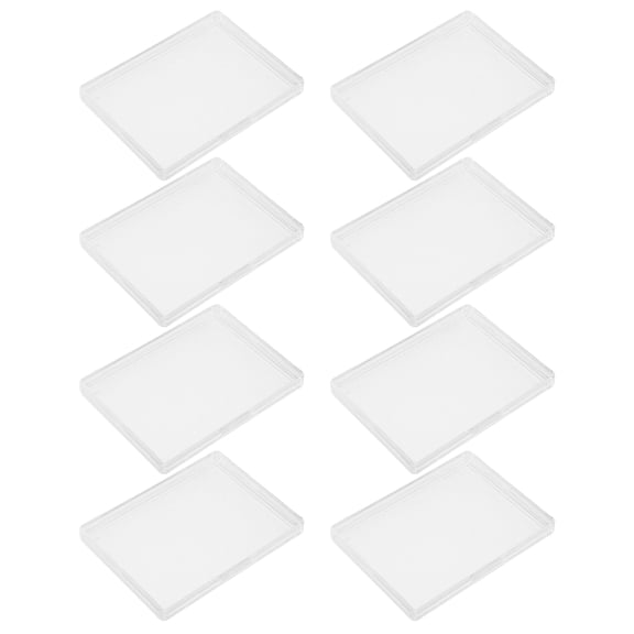SEWCHICS Clear Plastic Card Storage Boxes Organizer Case for Outdoor and Travel Use, White