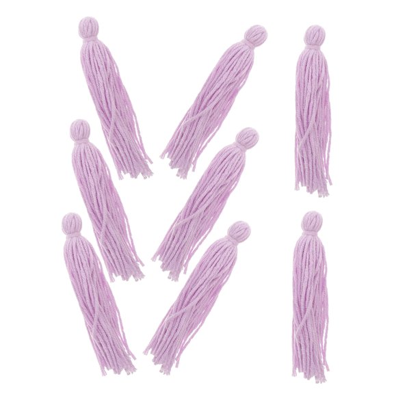 SEWCHICS 8Pcs Fish Tank Floating Woolen Mops Violet for Secure Fish Breeding and Angelfish Spawning