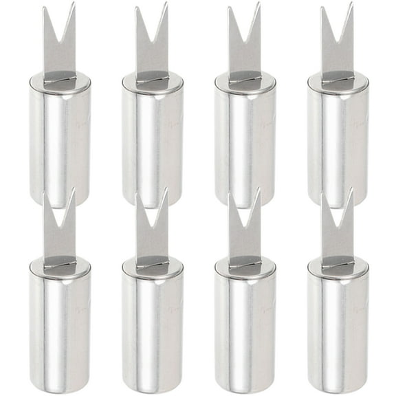 SEWCHICS 8-Piece Stainless Steel Corn Skewers Set for Beach Party and BBQ Outdoor Cooking