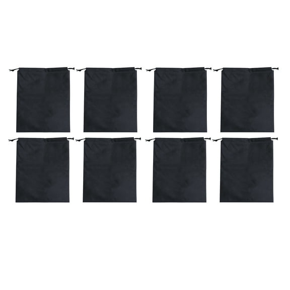 SEWCHICS 8Pcs Non Woven Fabric Shoes Organizer for Travel Use Black