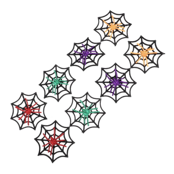 SEWCHICS 8Set Accessories Plastic Green for Spider Themed Parties