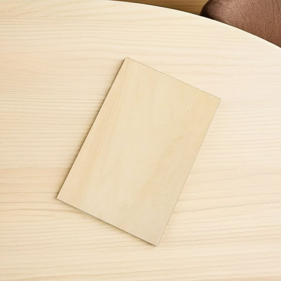 SEWCHICS 8-Piece Ultrathin Beige Craft Wood Sheets for Projects, Indoor Displays, and Creative Crafting Boards