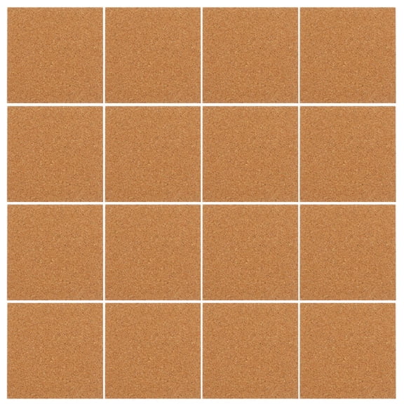 SEWCHICS 90Pcs Cork Coaster Pads Khaki Square Self Adhesive Cork Mat For Non Slip Home Office And Kitchen Use
