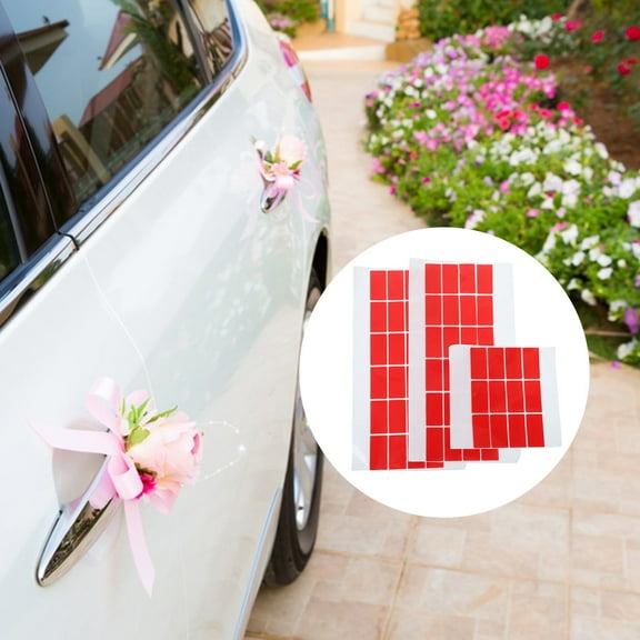 SEWCHICS 60Pcs Clear Double Sided Tape Removable Adhesive for Home, Crafts, , Scrapbooking, and Office Use