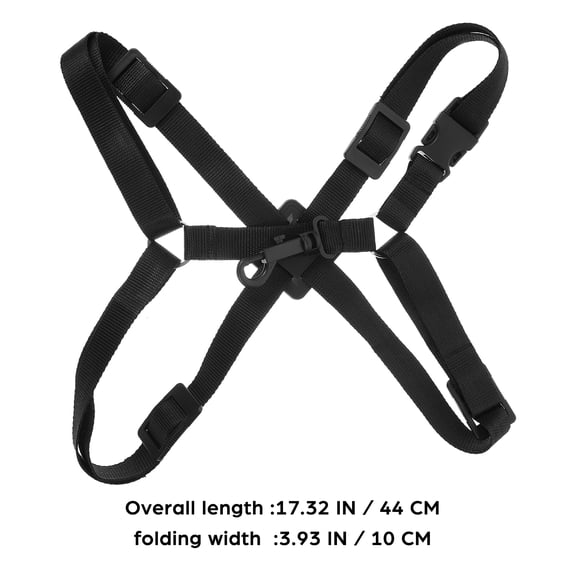 SEWCHICS Black Adjustable Saxophone Strap for Alto Tenor Baritone Sax with Nylon and Plastic Materials