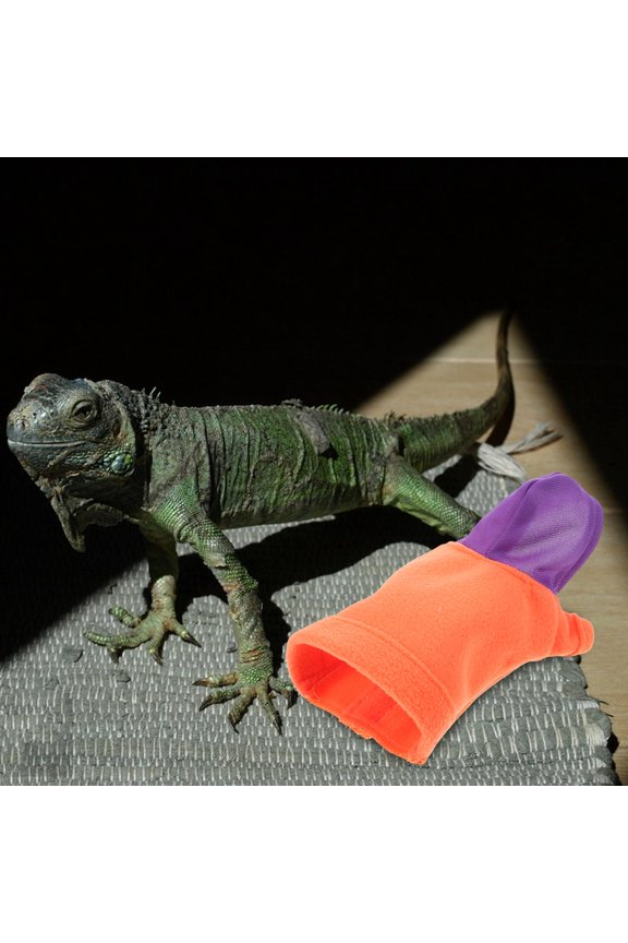 Adjustable Cotton Reptile Hoodie Lightweight Bearded Dragon Jacket for Small Lizards