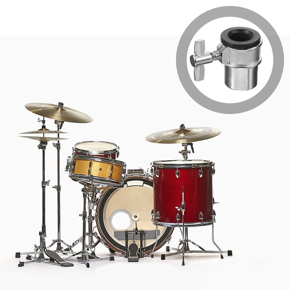 SEWCHICS Instrument Part Drum Support Screw Lock with Aluminium Alloy Bracket for Drum Set Stability
