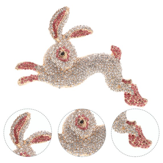 SEWCHICS Animal Brooch Pin with Sparkling Rhinestones, Stylish Jewelry Accessory for Women’s Special Occasions and
