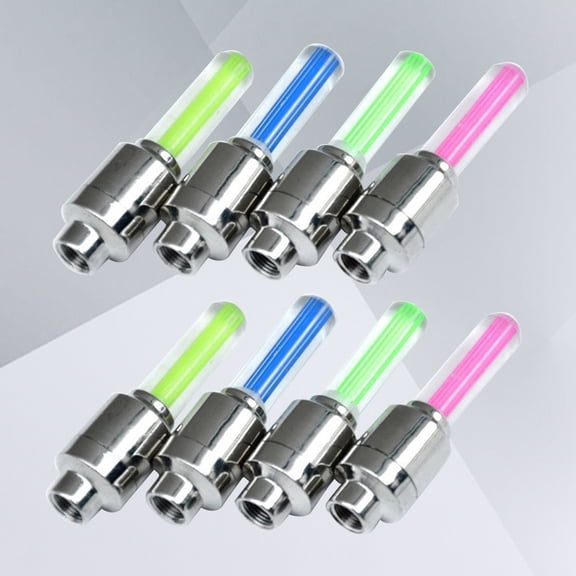 SEWCHICS Assorted Color LED Bike Wheel Lights for Enhanced Night Visibility, Metal and Plastic Design