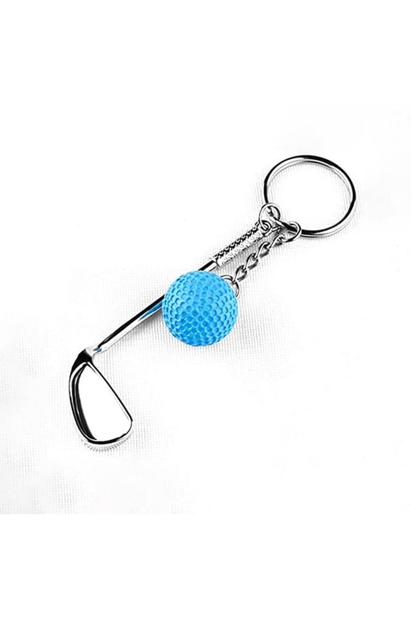 4-Piece Golf Keychains Set, Assorted Colors Stylish Key Pendants, Perfect Golf Gifts for Players and Fans