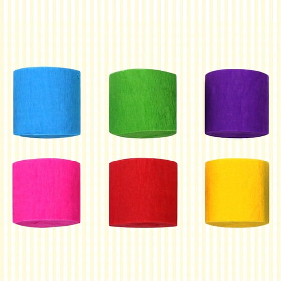 SEWCHICS Assorted Crepe Paper Rolls for Party Decorations, Wedding, Birthday, Streamers, Crafts, Colorful and