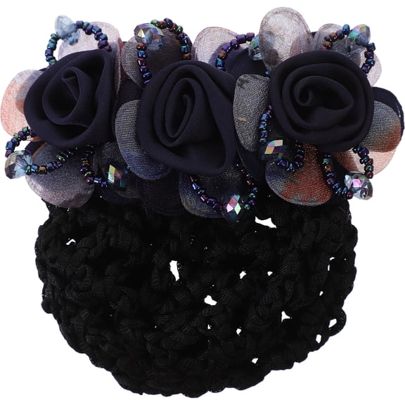 SEWCHICS Ballet Hair Bun Cover with Multi-Fabric Hair Net Clip for Dance, Stage Performance, and Everyday Use, 1 Piece
