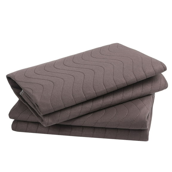 SEWCHICS 2-Pack Washable Pet Insulation Pads Coffee Color Absorbent Soft Bed Covers for Dogs Cats
