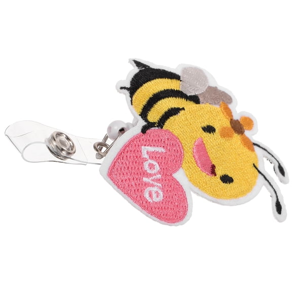 SEWCHICS Felt Pattern Badge Holder for ID and Name Cards, and Practical for Daily Use and Office Work