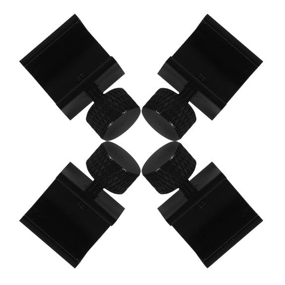 SEWCHICS Adjustable 3D Printer Glass Clips, Black Aluminum, Precise Positioning, Quick Install 4Pcs