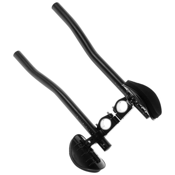 SEWCHICS Black Aluminum Alloy Adjustable Bike Handlebar with Removable Sponge Cushion and Independent Adjustment Features
