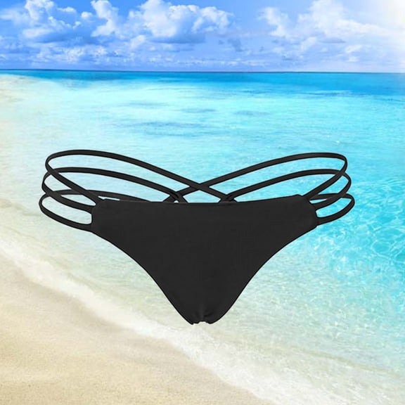 SEWCHICS Swimming Suits Women Bikini Swim Bottoms Black 1Pcs Breathable