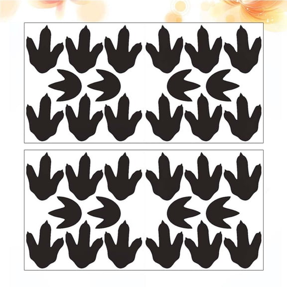 SEWCHICS Black Dinosaur Wall Decals PVC Self-Adhesive Mural Stickers for Kids Room Wall Decoration