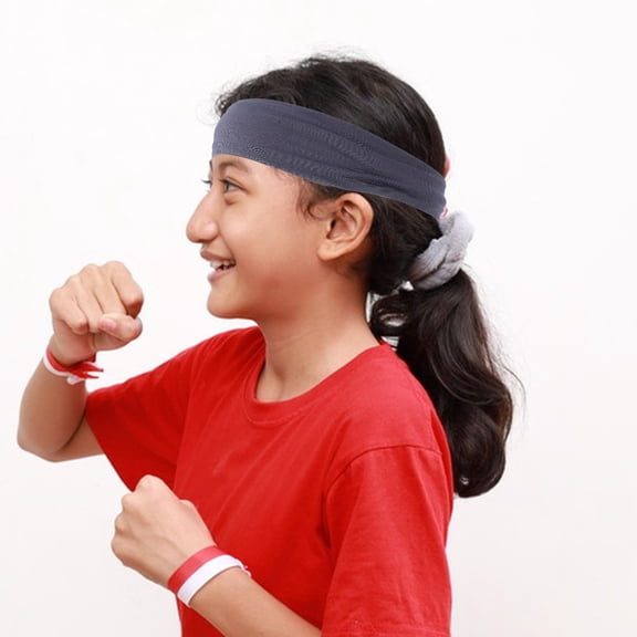 SEWCHICS Boys Sweat Headbands 5-Pack Assorted Colors Moisture Wicking Sports Gear Fan Accessories