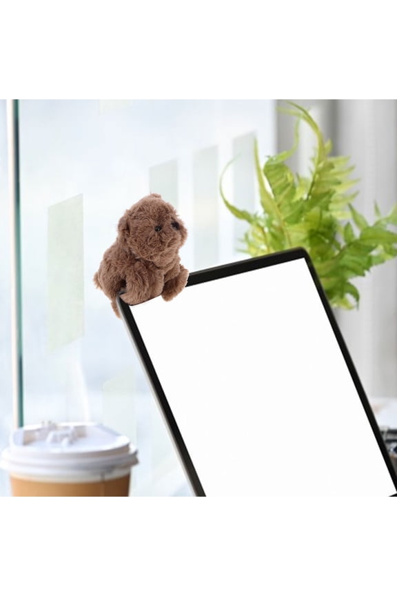 Brown Plush Snap Bracelets with Cute Animal Designs, Soft Slap Bands for Wrist Decoration, Kids Parties and