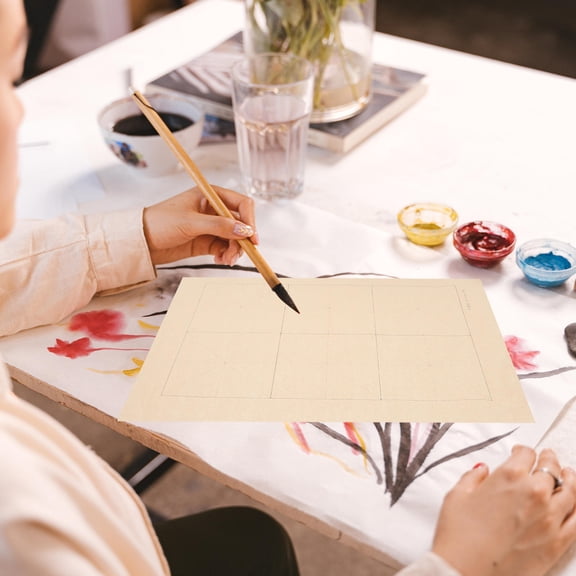 SEWCHICS Xuan Paper Beige Ink-Compatible for Calligraphy and Painting, Smooth Texture, Ideal for Chinese Brush Art