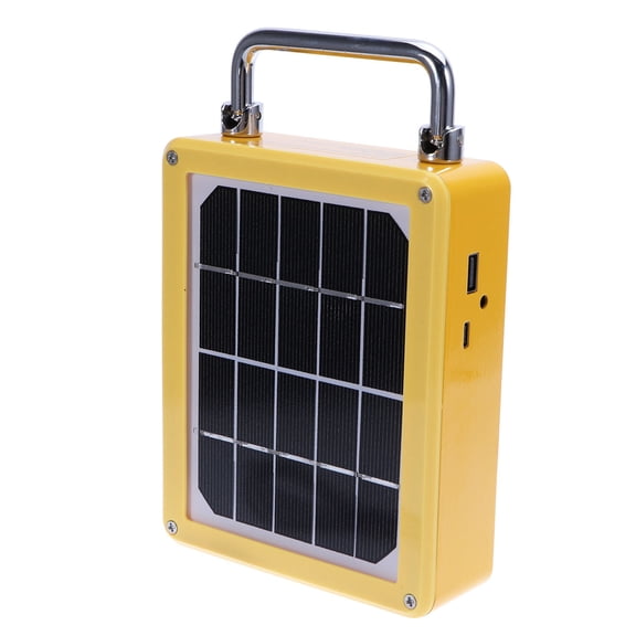 SEWCHICS Solar Powered Camping Light, COB Work Light with Aluminum Alloy Body, Portable Yellow Outdoor Lantern