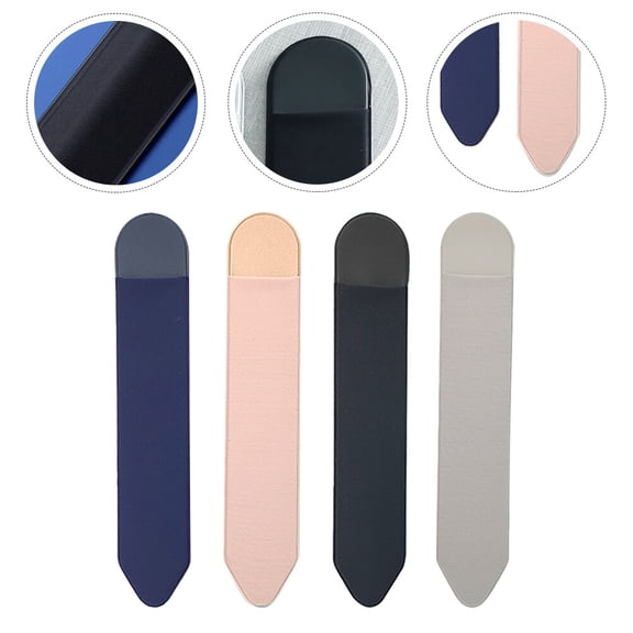 SEWCHICS 4Pcs Adhesive Stylus Pen Sleeve with Capacitive Pen Holder for Tablet in Assorted Colors