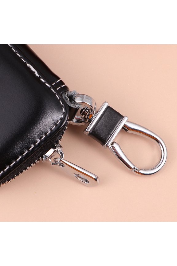 Car Keys Case Black Simple Key Storage Bag for Daily Use 1Set