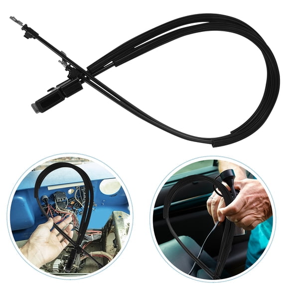 SEWCHICS Car Recliner Pull Cord Replacement Black Plastic Cable for Seat Back Adjustment Handle DIY Friendly Design