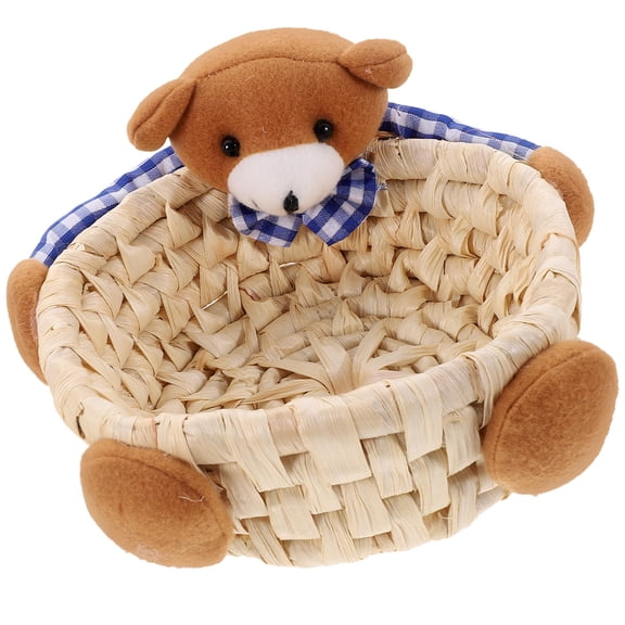 SEWCHICS Bear Basket Storage Plush Multi 1Pack