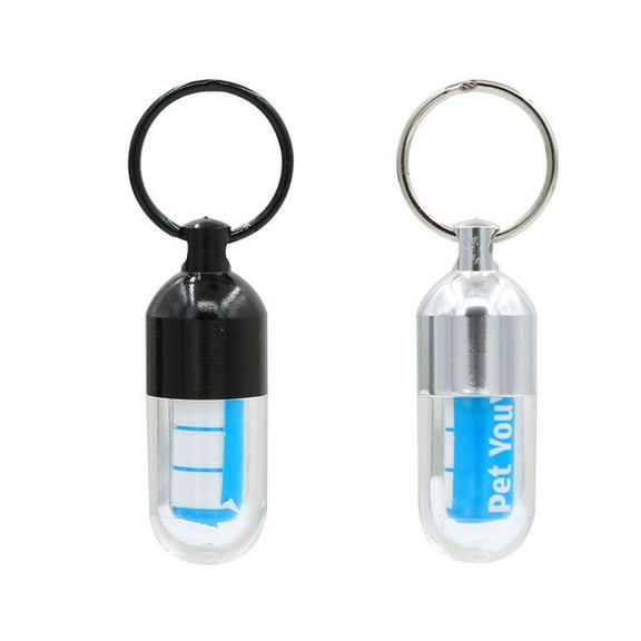 SEWCHICS Pet ID Capsule Shape in Assorted Colors, Easy to Attach for Dog and Cat Safety and Identification