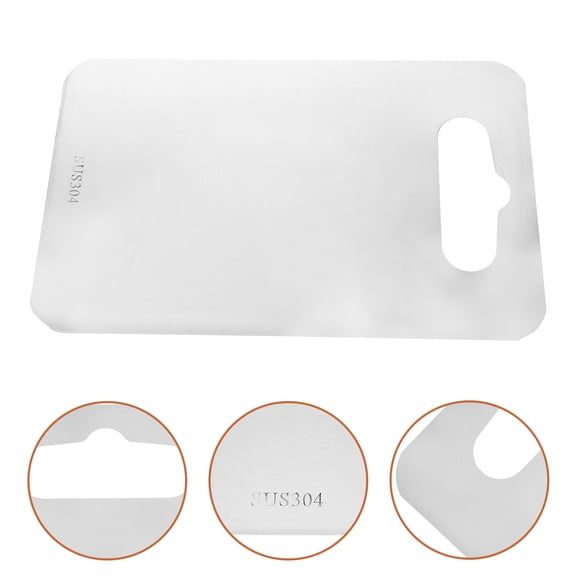 SEWCHICS Vegetable Slicing Board Stainless Steel Cutting Waterproof Kitchen Utensil Daily Use 1Pcs