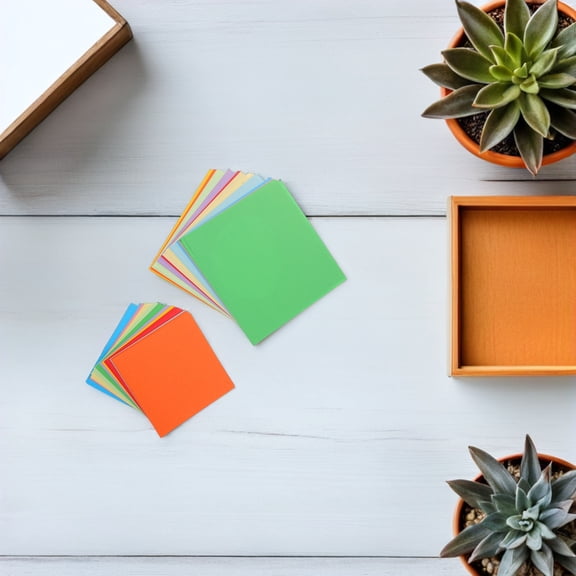 SEWCHICS Colored Origami Paper Set Assorted Colors Square Sheets for Daily Crafting and DIY Paper Folding