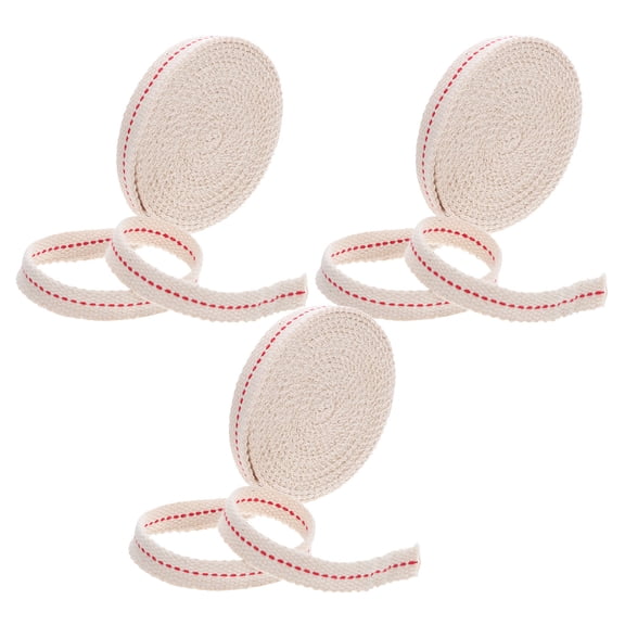 SEWCHICS Cotton Wick Roll for Oil Lamps, Indoor Use with Low Smoke, Stable Burn for Paraffin and Kerosene Lamps