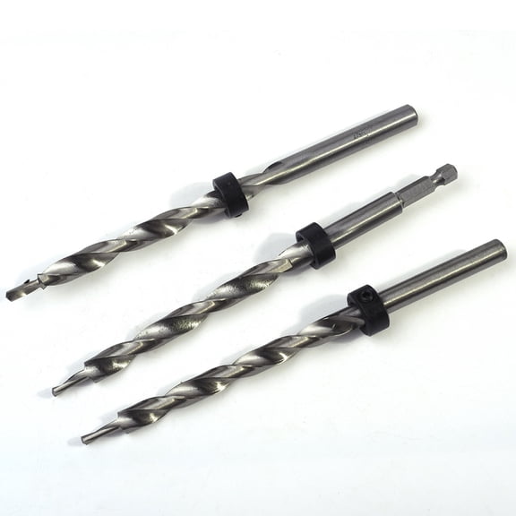 SEWCHICS Countersink Drill Set Titanium Plated Hole Reaming Wood Drilling 1Set