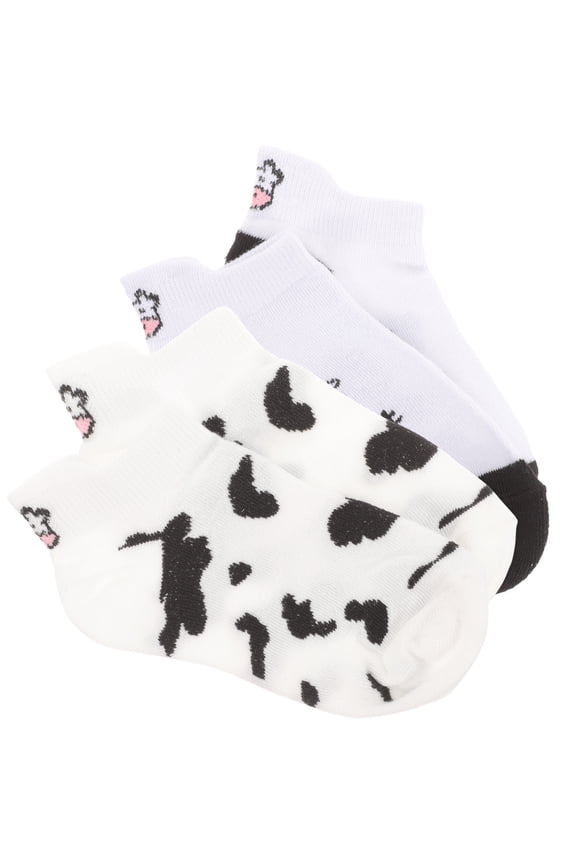 Socks 4 Pairs Soft Comfortable Cotton Socks for Women Casual Wear